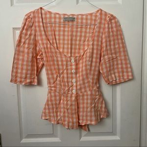 Urban Outfitters Checkered Blouse